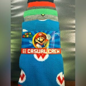 Super Mario Nintendo Casual Crew Socks